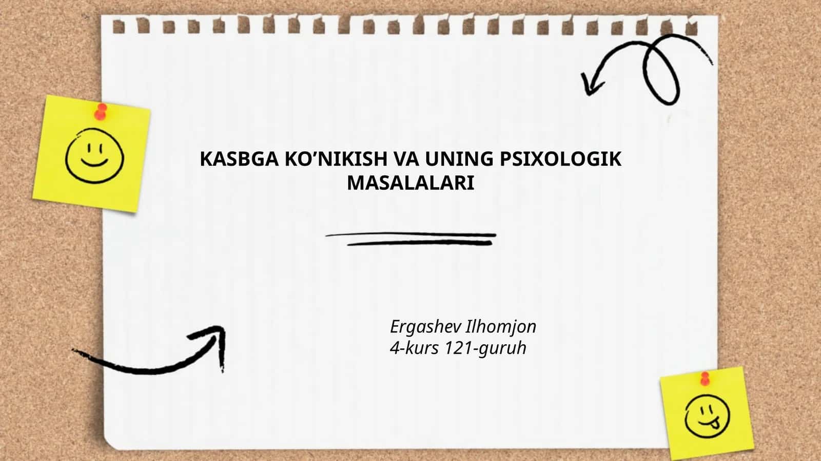 KASBGA KO’NIKISH VA UNING PSIXOLOGIK MASALALARI 1
