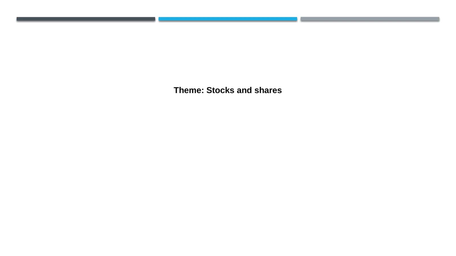 Understanding Stocks and Shares: An Introduction 1