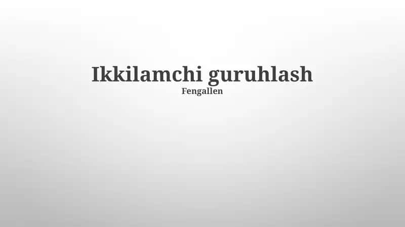 O'rta Ta'limda O'qitish va O'rganish 1