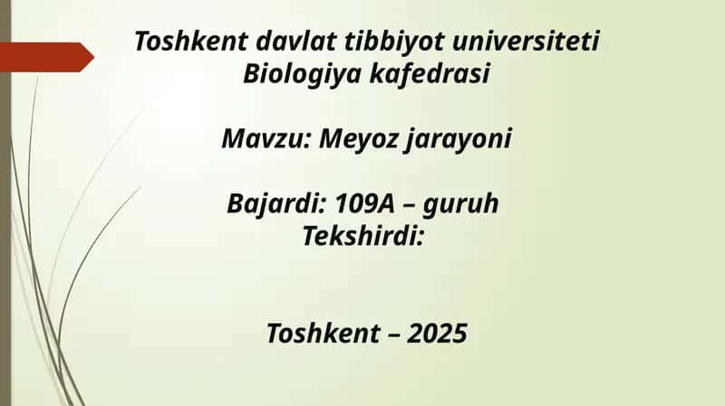 Meyoz jarayoni 1
