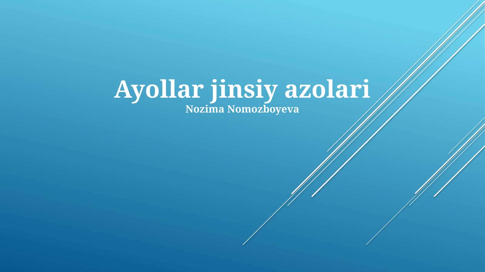 Ayollar jinsiy azolari 1