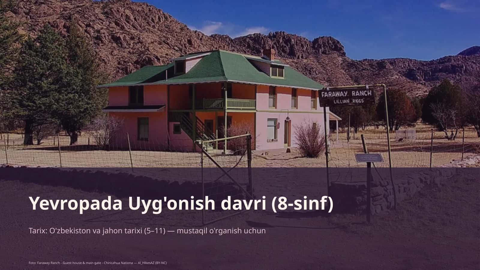 Yevropada Uyg'onish davri (8-sinf) 1