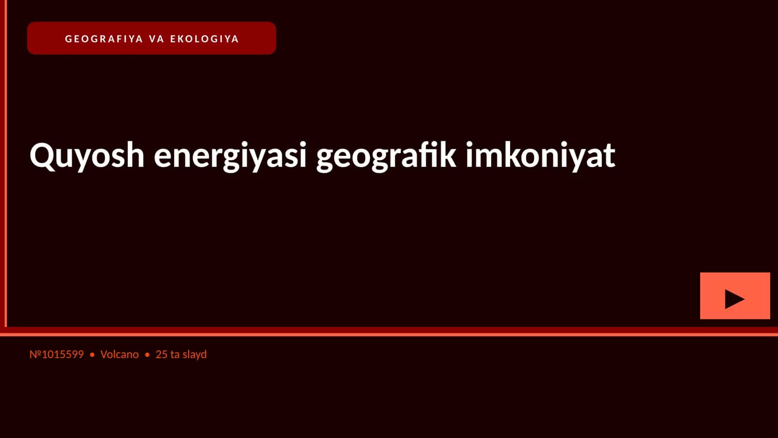 Quyosh energiyasi geografik imkoniyat 1