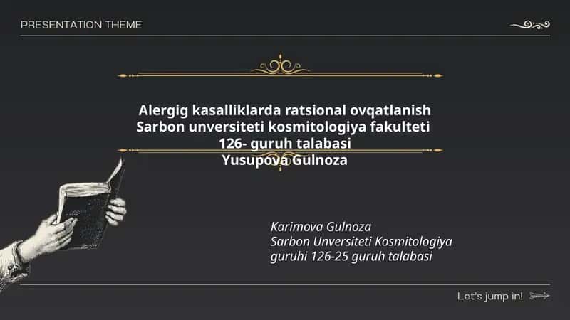 Alergig kasalliklarda ratsional ovqatlanish 1