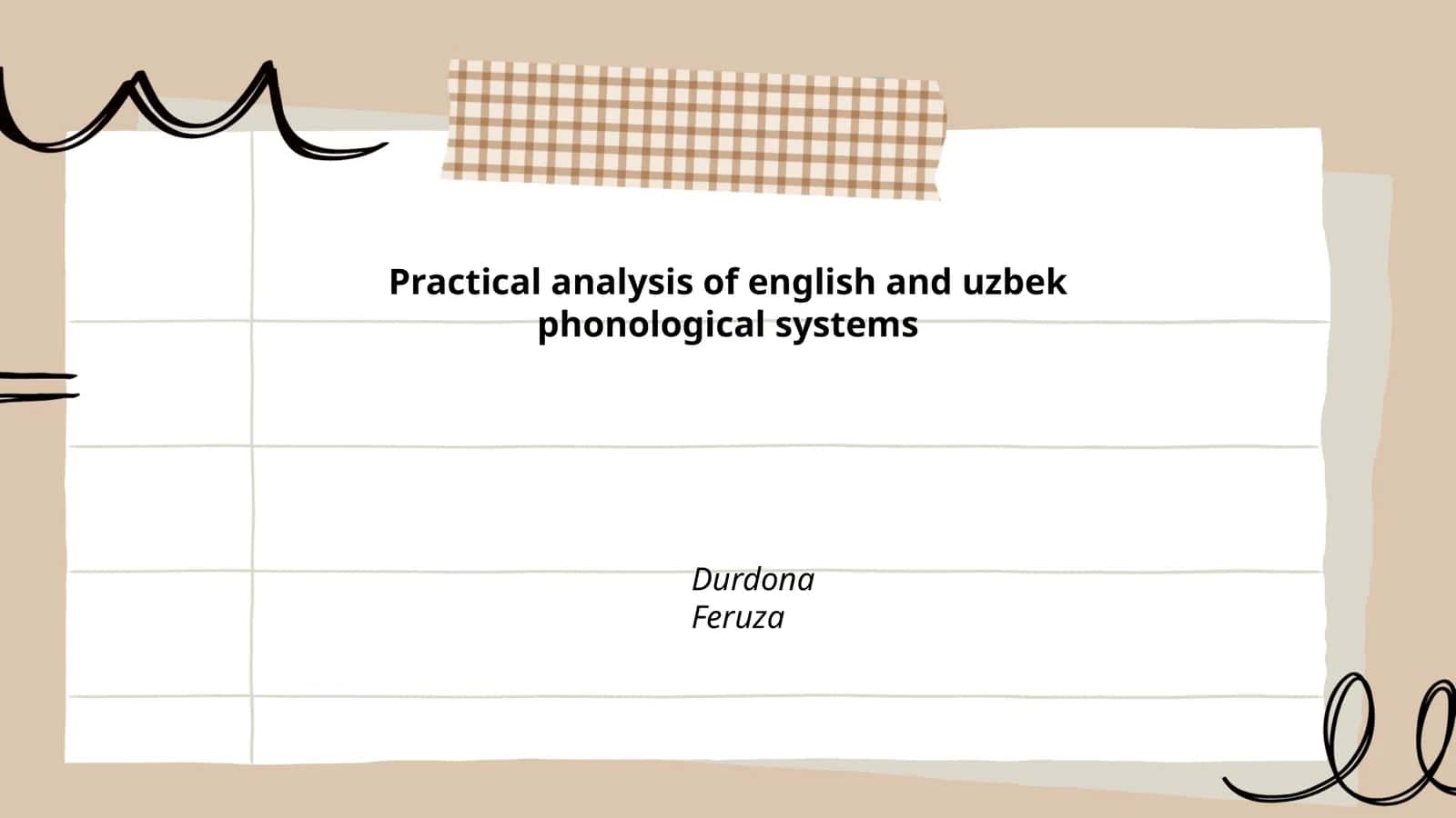 Practical analysis of english and uzbek phonological systems 1