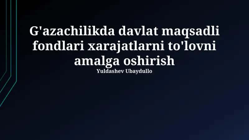 Davlat maqsadli fondlari 1