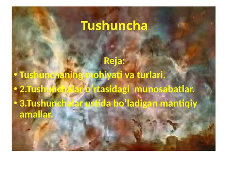 Tushuncha 1