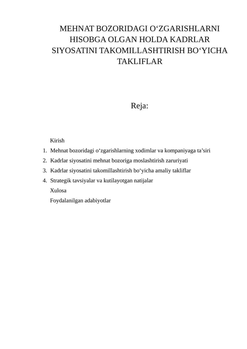 Kadrlar Siyosati 1