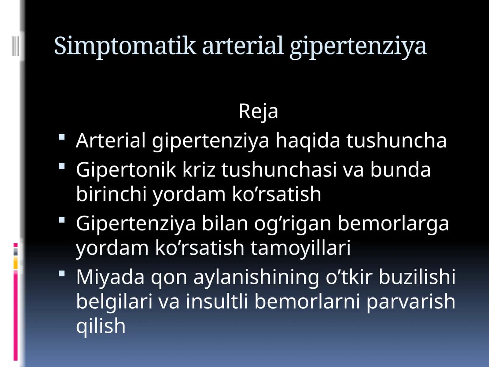 Simptomatik arterial gipertenziya 1