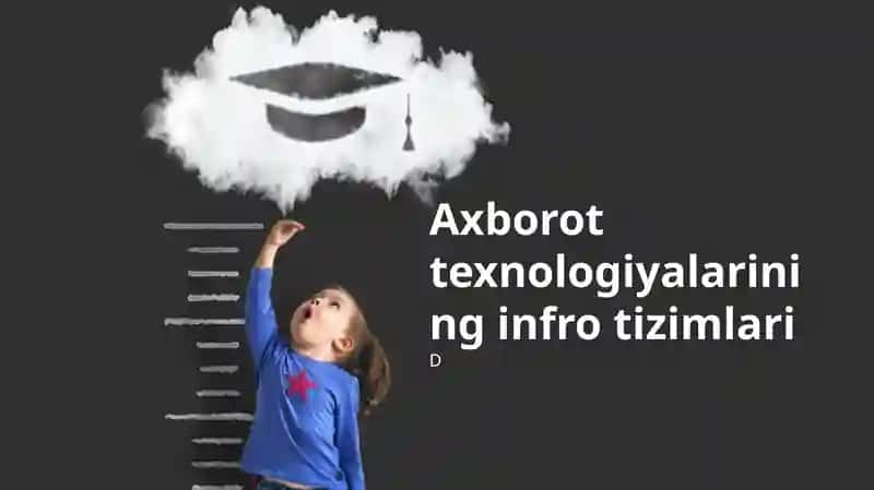 Axborot texnologiyalarining infro tizimlari