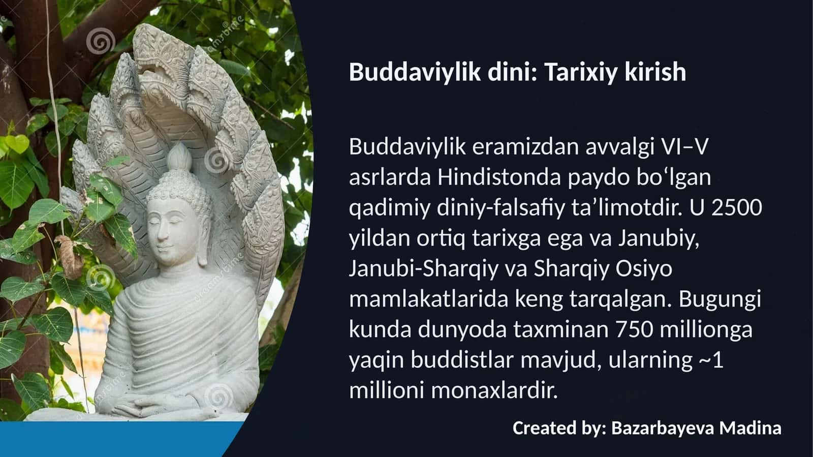 Buddaviylik dini: Tarixiy kirish 1
