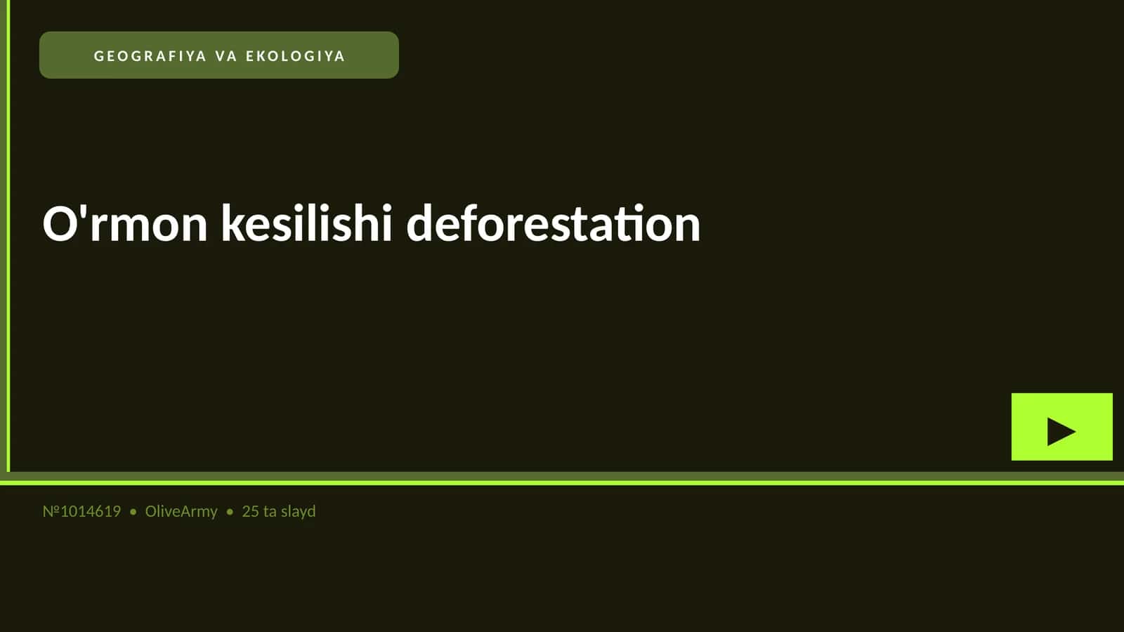GEOGRAFIYA VA EKOLOGIYA 1