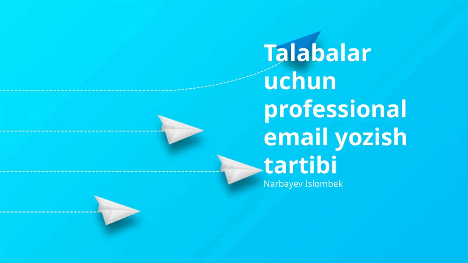 Talabalar uchun professional email yozish tartibi 1