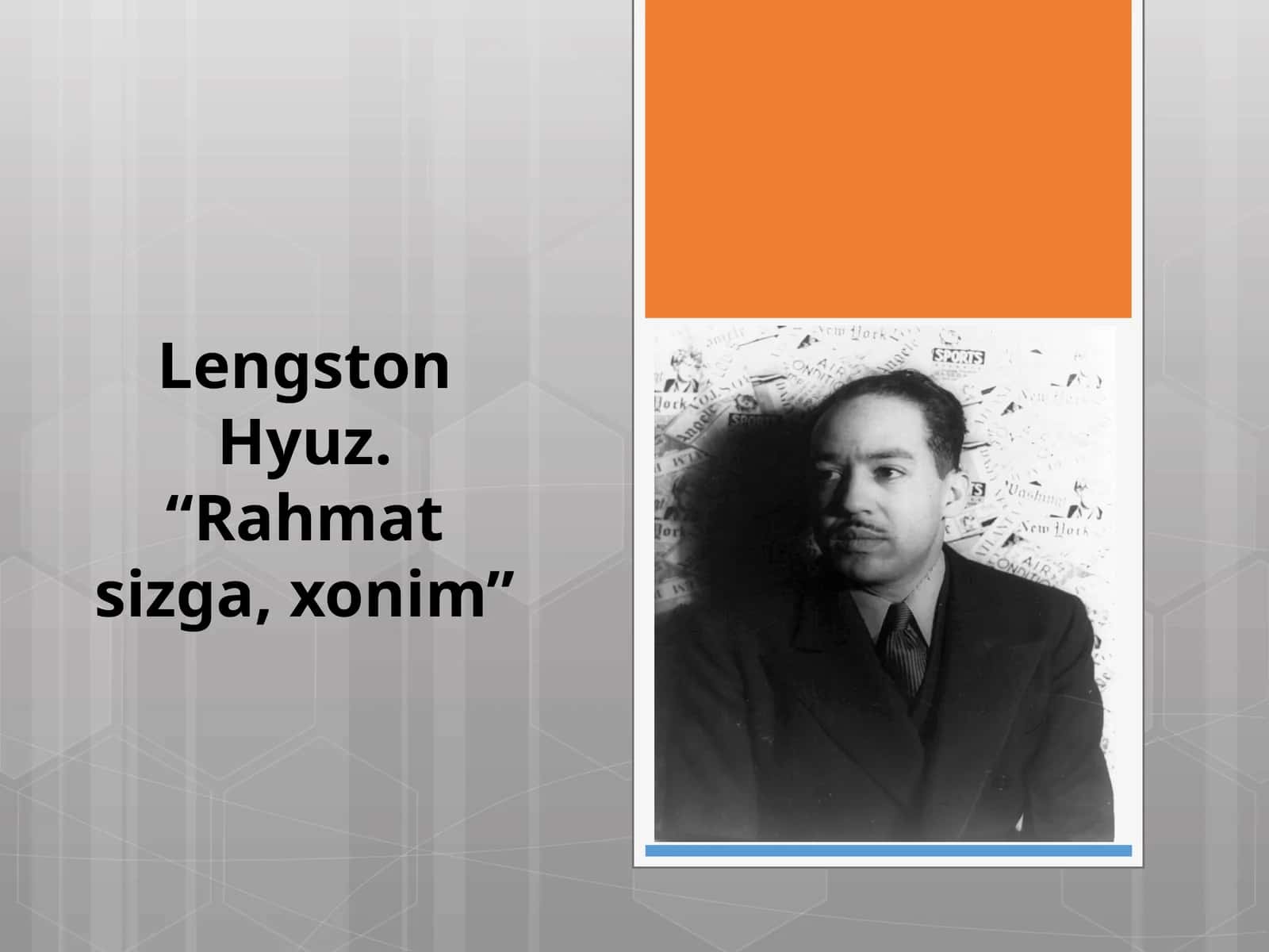“Rahmatsizga, xonim!” hikoyasi 1