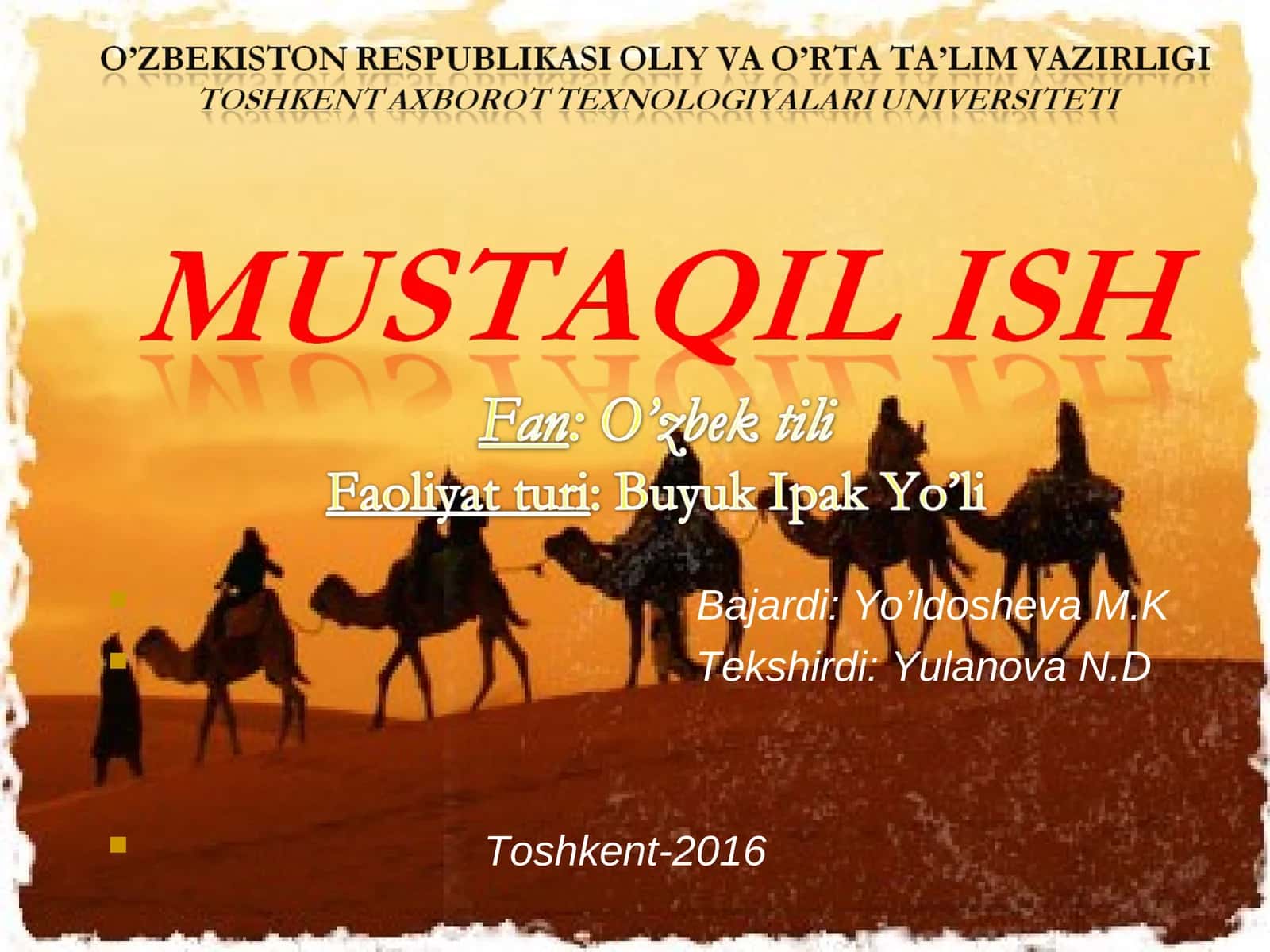 Buyuk ipak yo’li boshlanishi 1