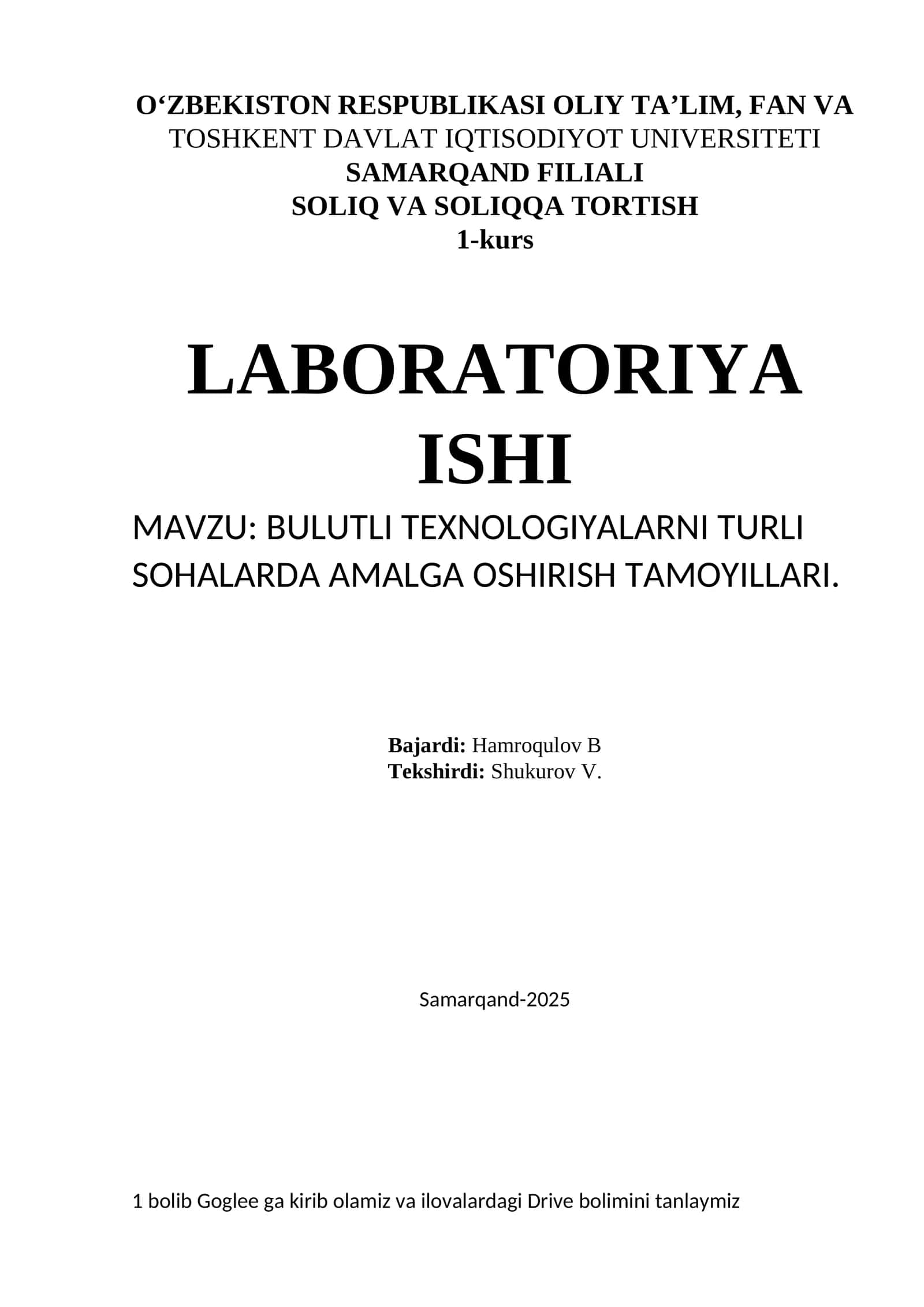 BULUTLI TEXNOLOGIYALARNI TURLI SOHALARDA AMALGA OSHIRISH TAMOYILLARI 1
