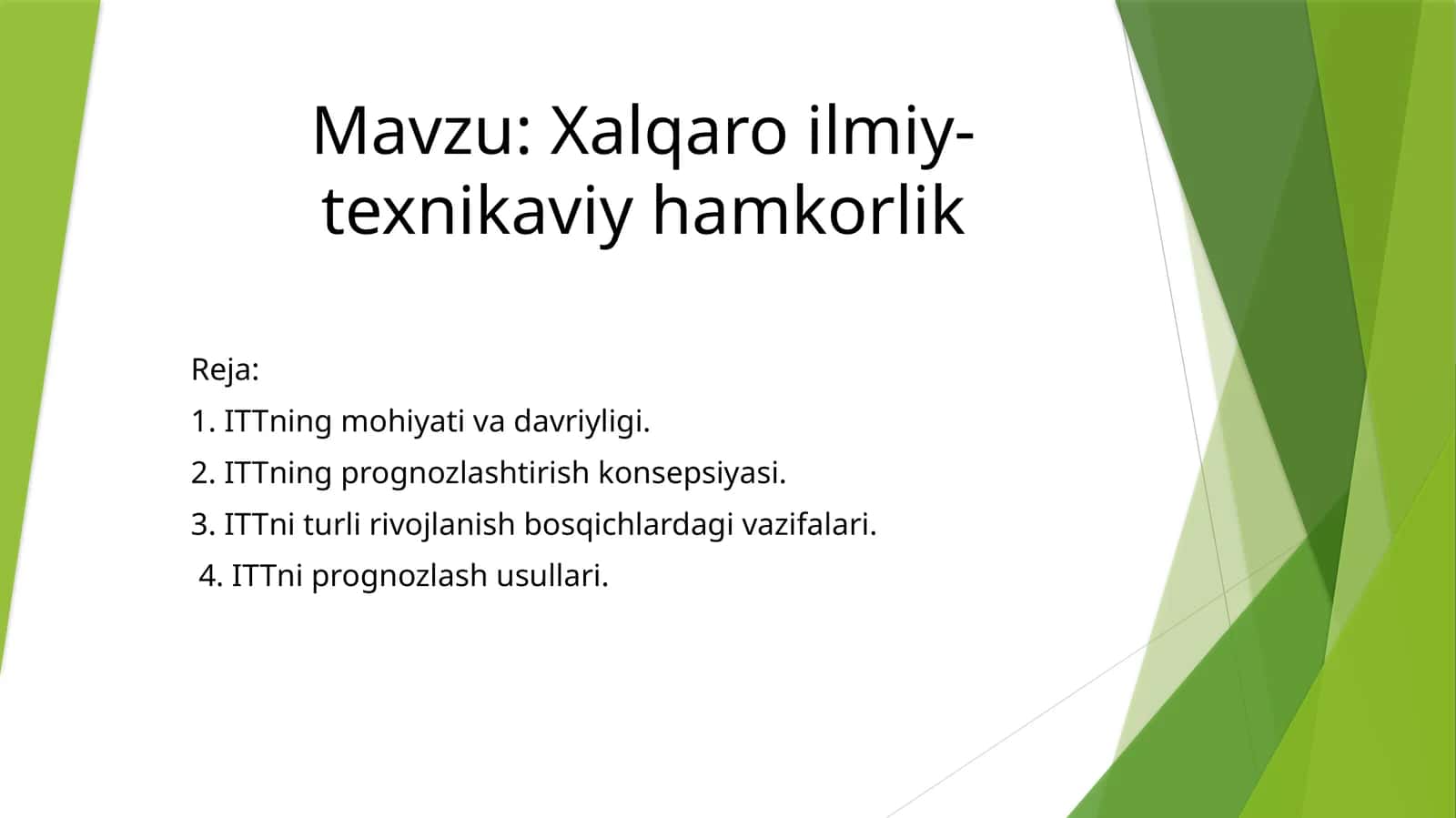 Xalqaro ilmiy-texnikaviy hamkorlik 1