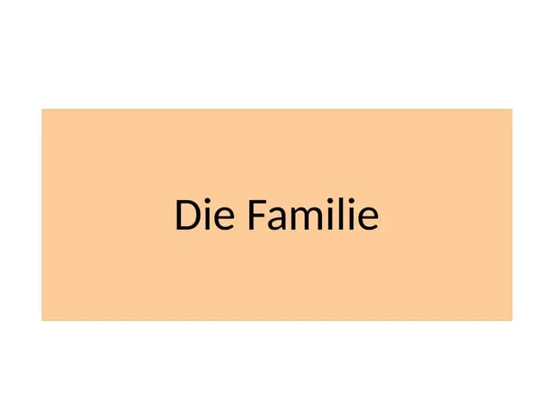 Die Familie 1