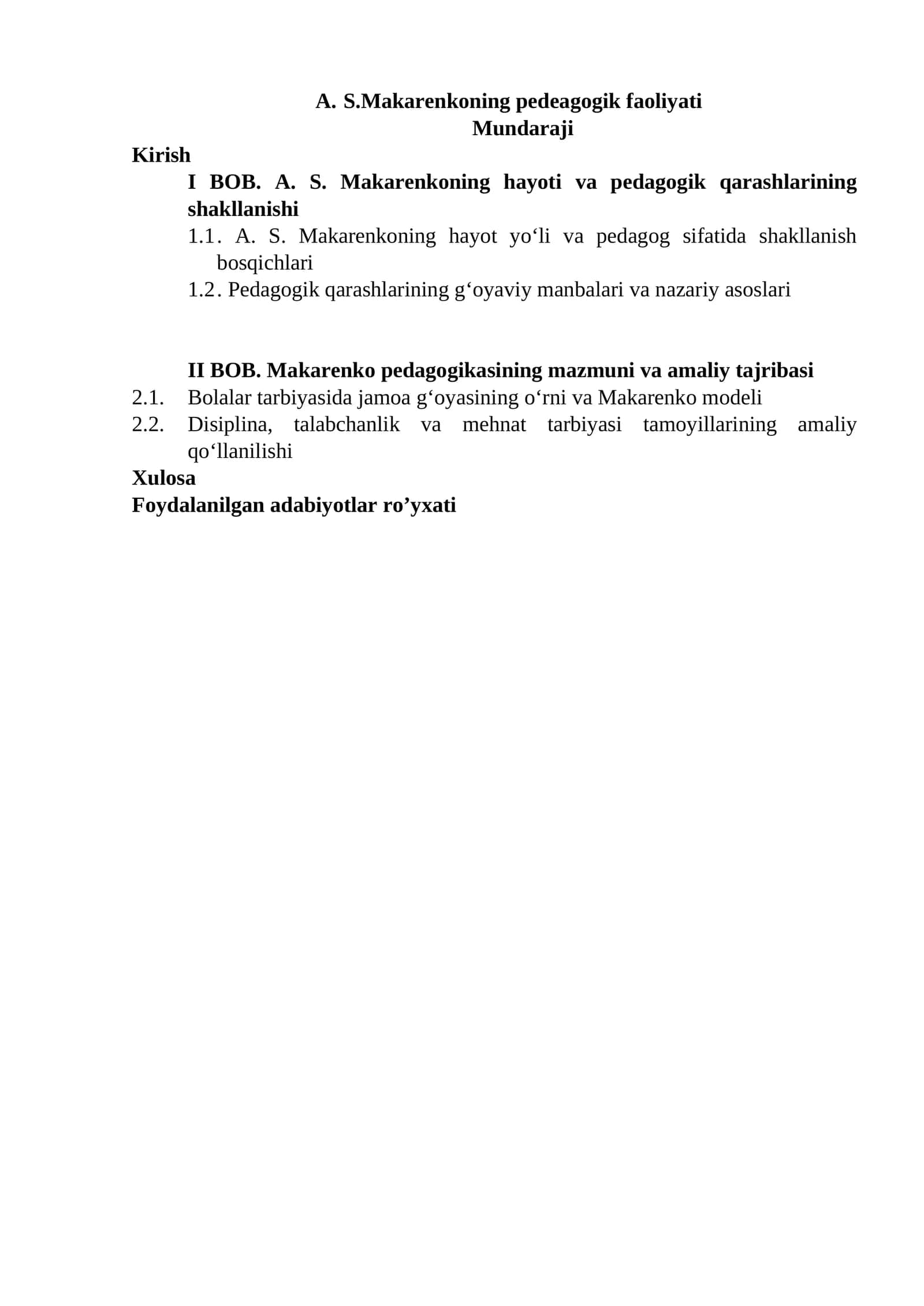 S.Makarenkoning pedeagogik faoliyati 1
