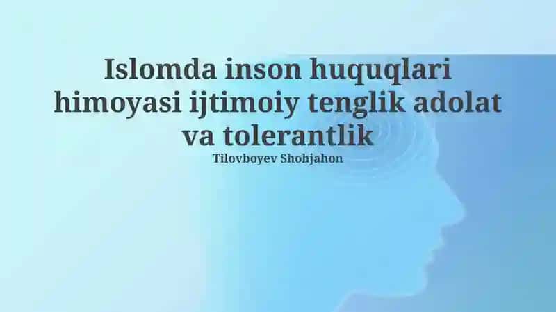 Islomda inson huquqlari