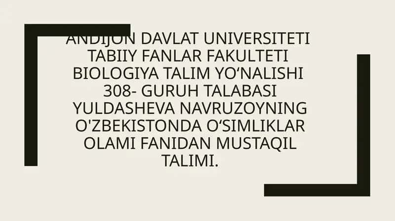 Oʻzbekistonning choʻl ekotizmlari va oʻsimliklari 1