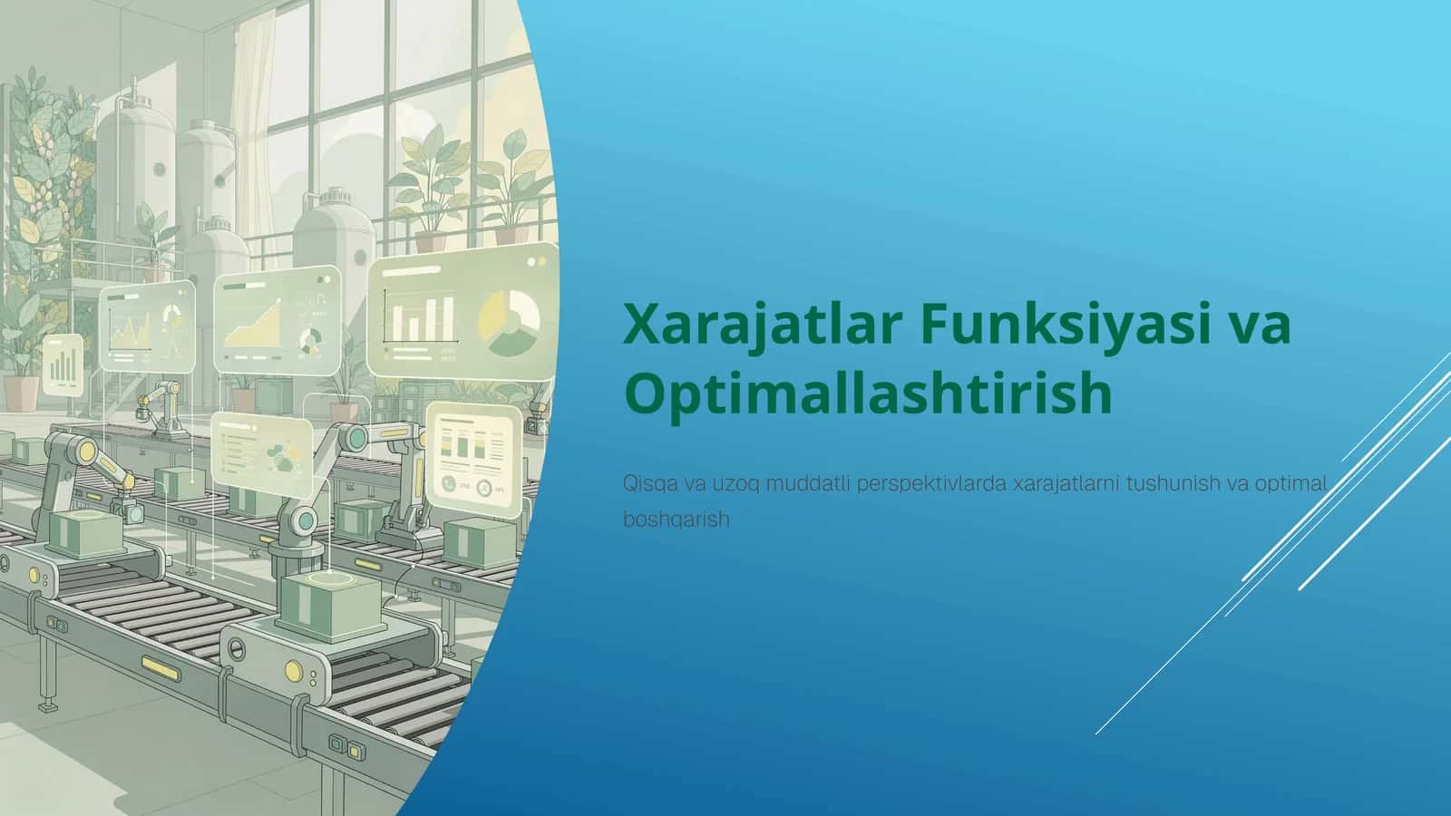 Xarajatlar Funksiyasi va Optimallashtirish 1