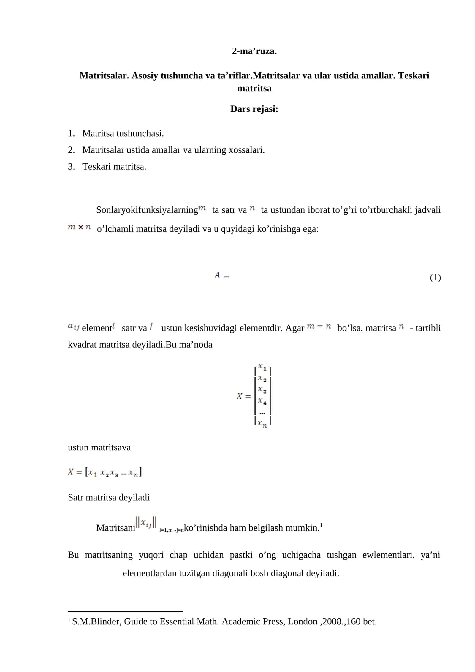 Matritsalar 1