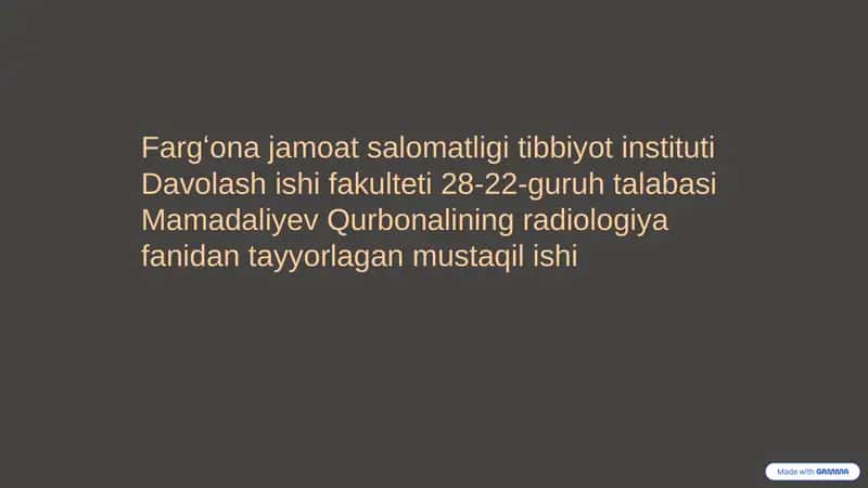 Endokrin Tizimi Radiologiyasi 1