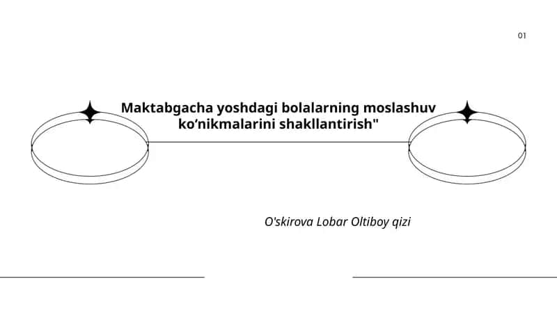 Maktabgacha yoshdagi bolalarning moslashuv ko‘nikmalarini shakllantirish 1