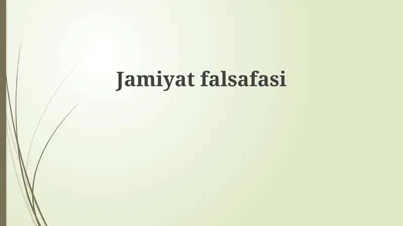Jamiyatfalsafasi 1