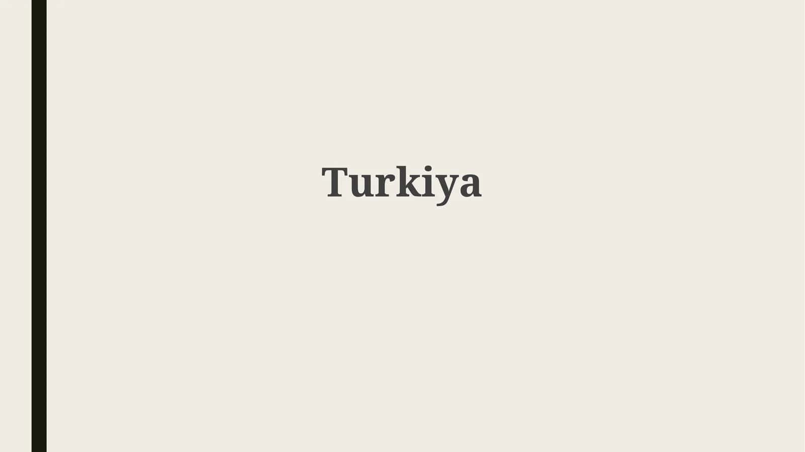 Turkiya Asosiy Ma'lumotlar 1