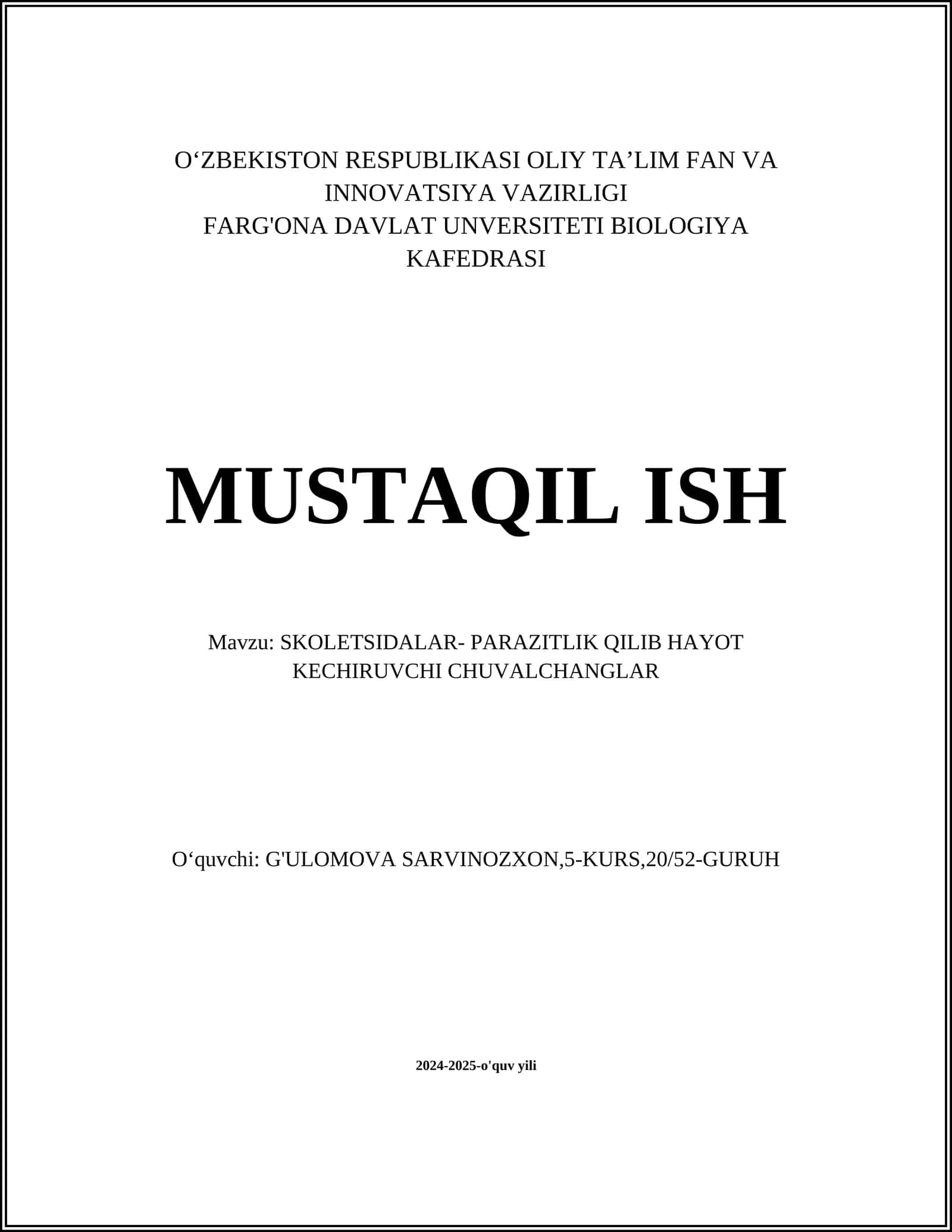 Skolioz biologiyasi 1