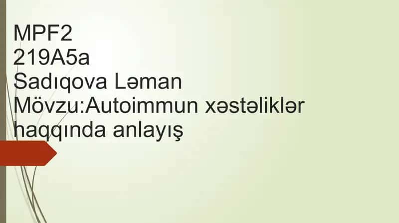 Autoimmun xəstəliklər haqqında anlayış 1