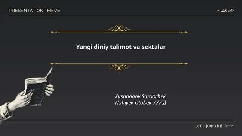 Yangi diniy talimot va sektalar 1