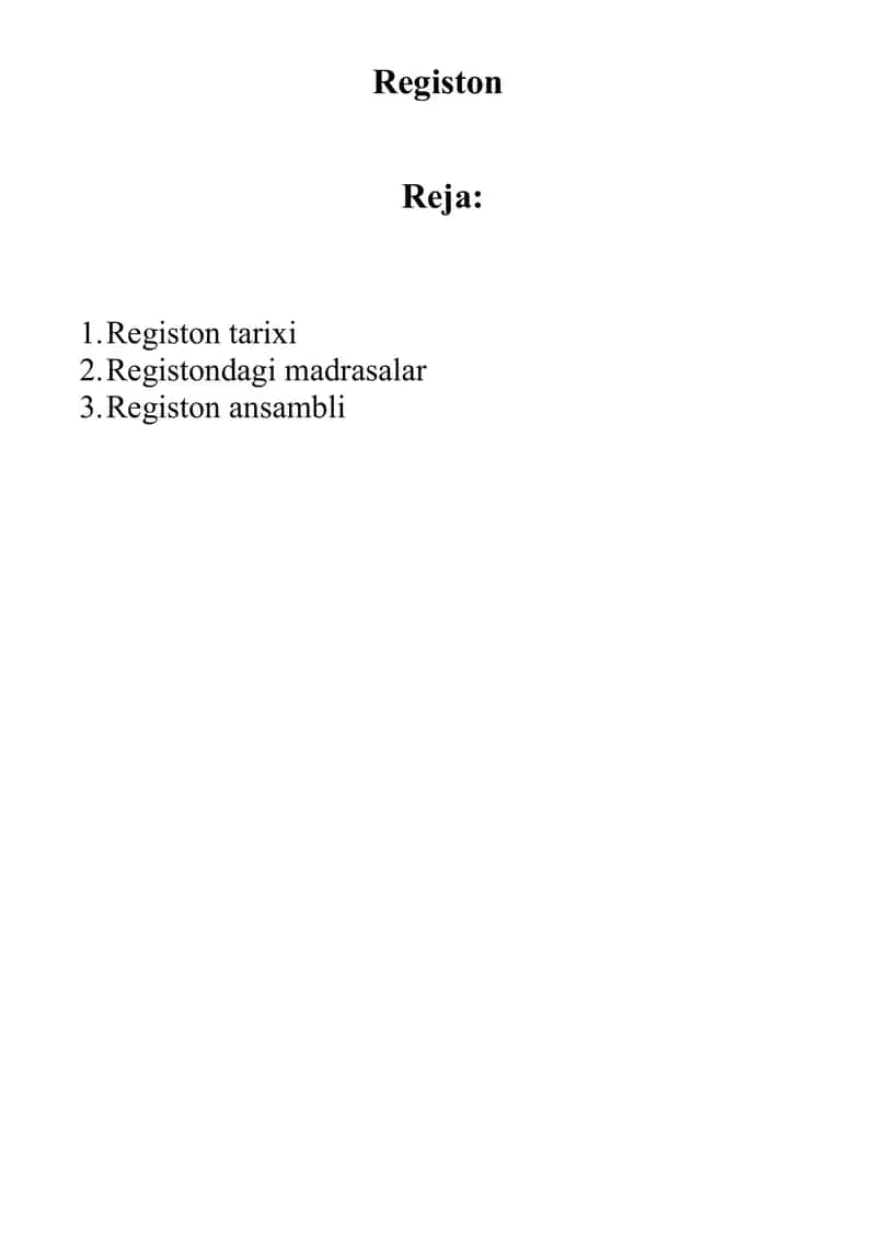 Registon tarixi 1