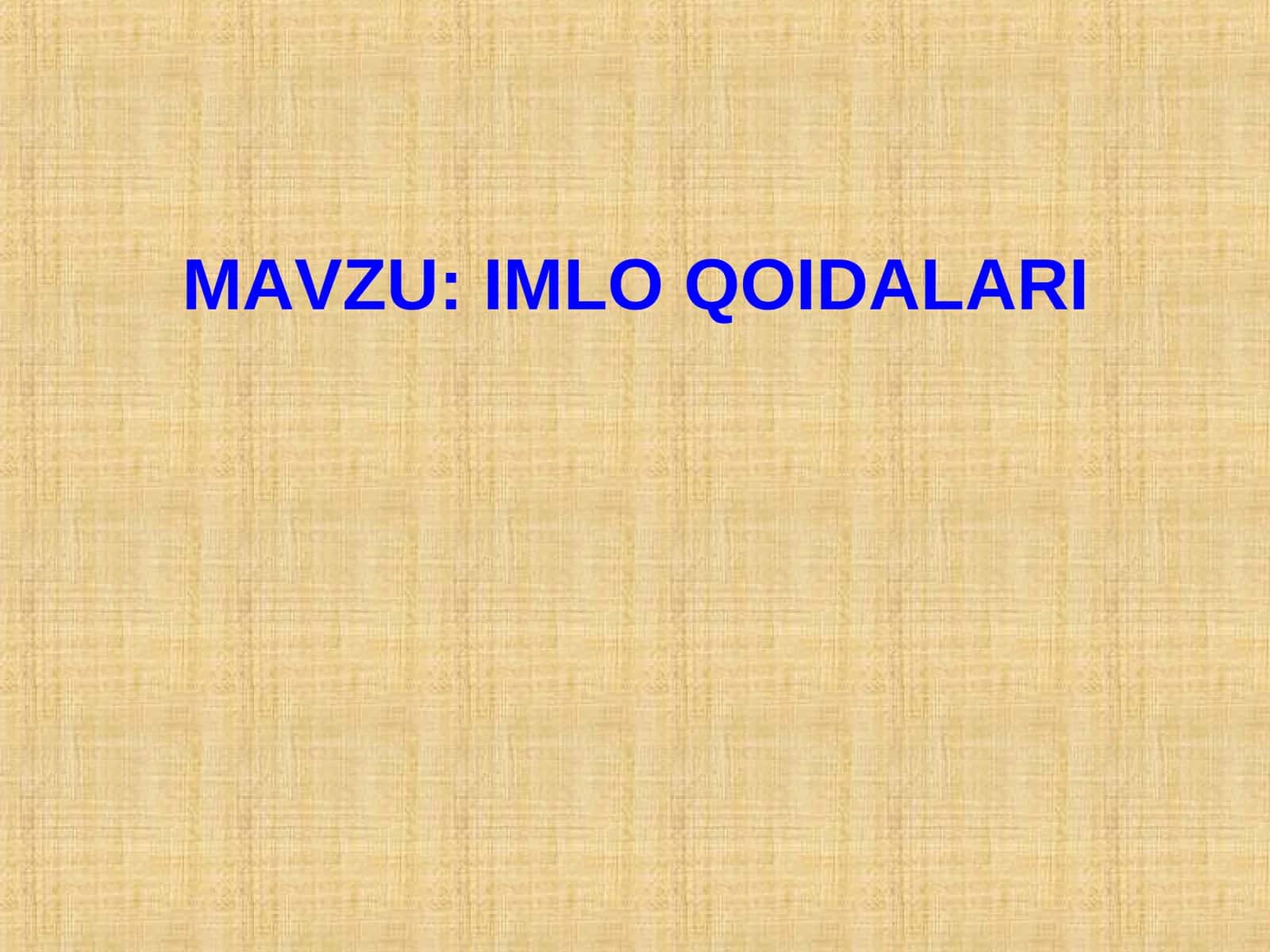 IMLO QOIDALARI 1