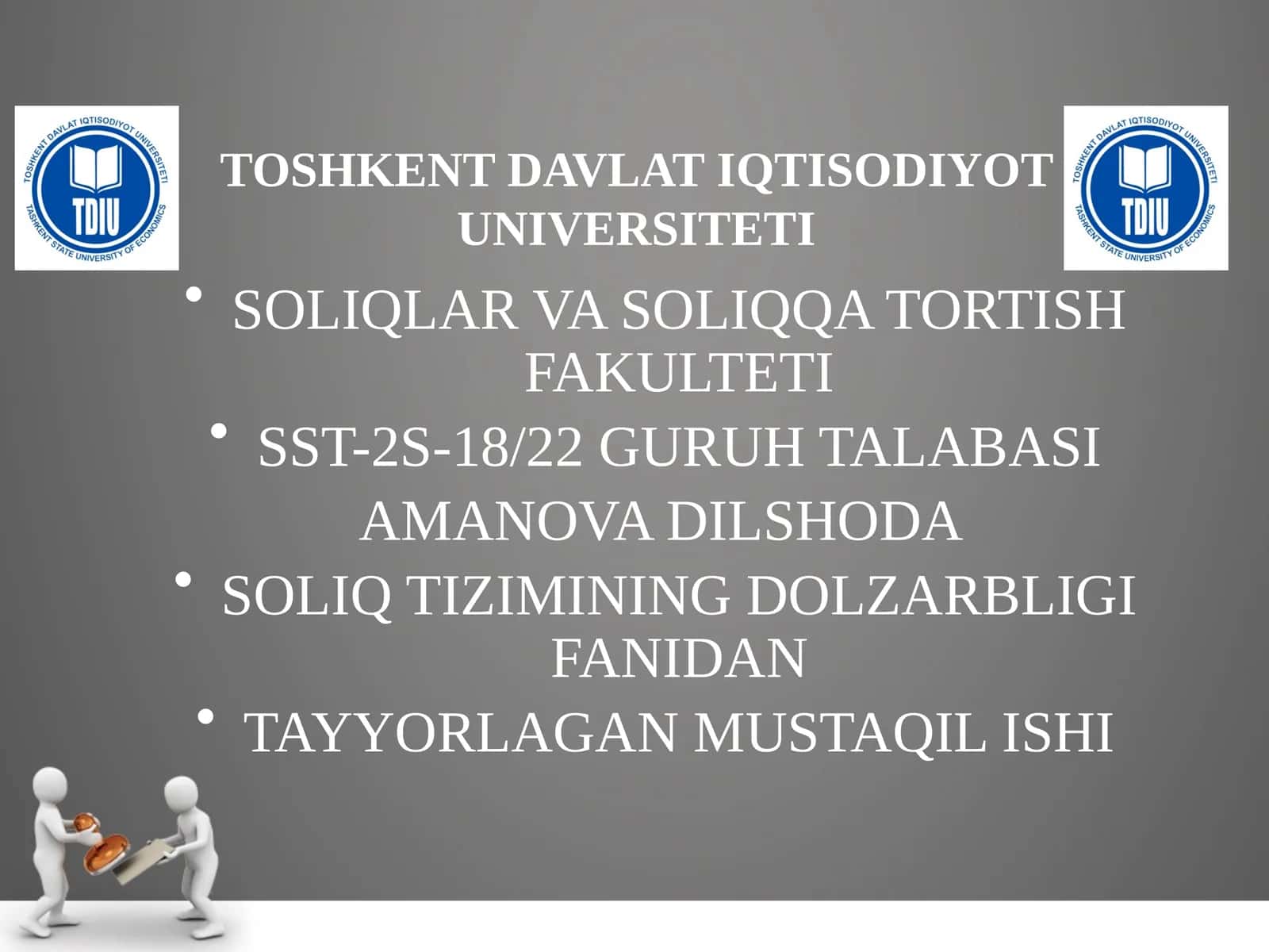 SOLIQ TIZIMI VA UNING ASOSIY YO‘NALISHLARI 1