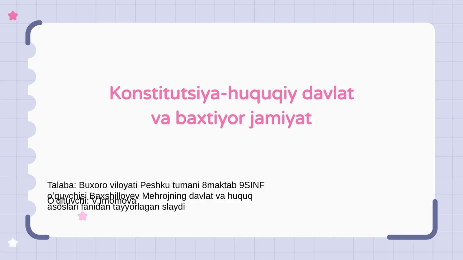 KONSTITUTSIYANING ASOSIY MAQSADI 1