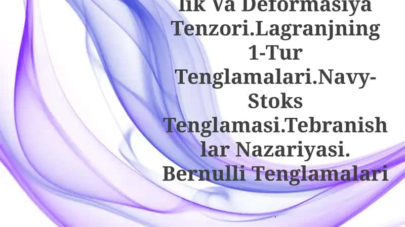 Tushish Muhitlarining Asosiy Modullari 1