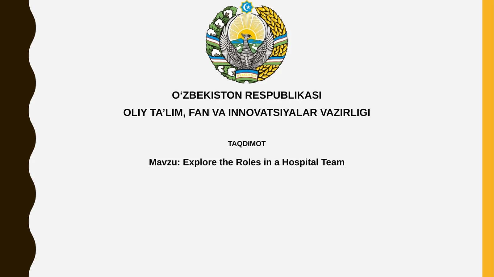 Klinika jamoasining asosiy a'zolari 1