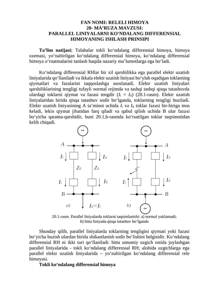 Ko‘ndalang differensial RHlar 1
