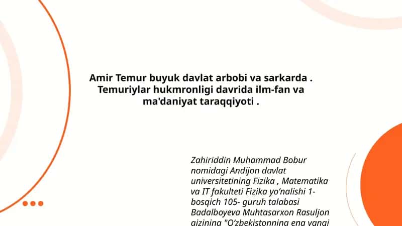 Oʻzbekistonning eng yangi tarixi 1