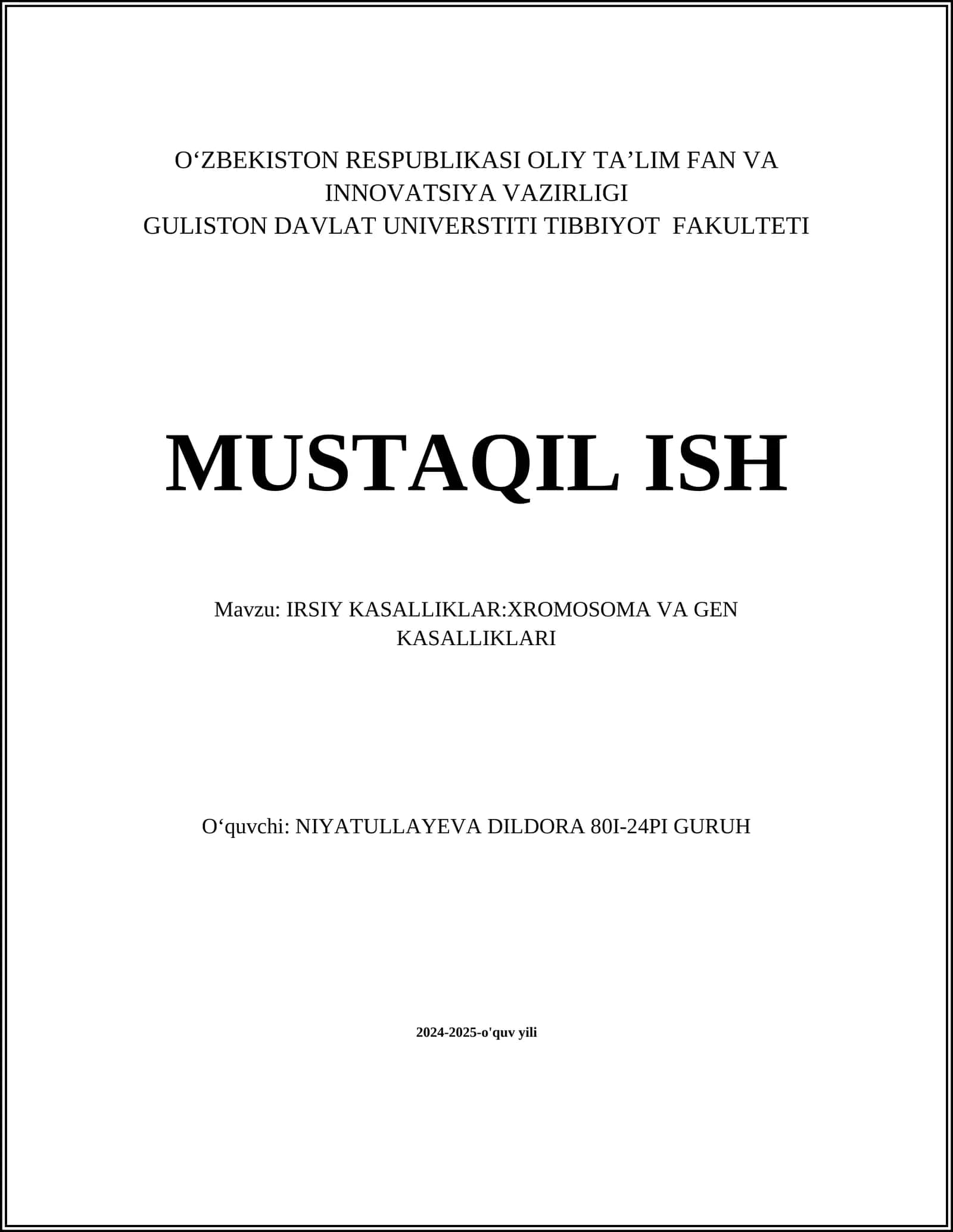 Xromosoma anomaliyalar 1