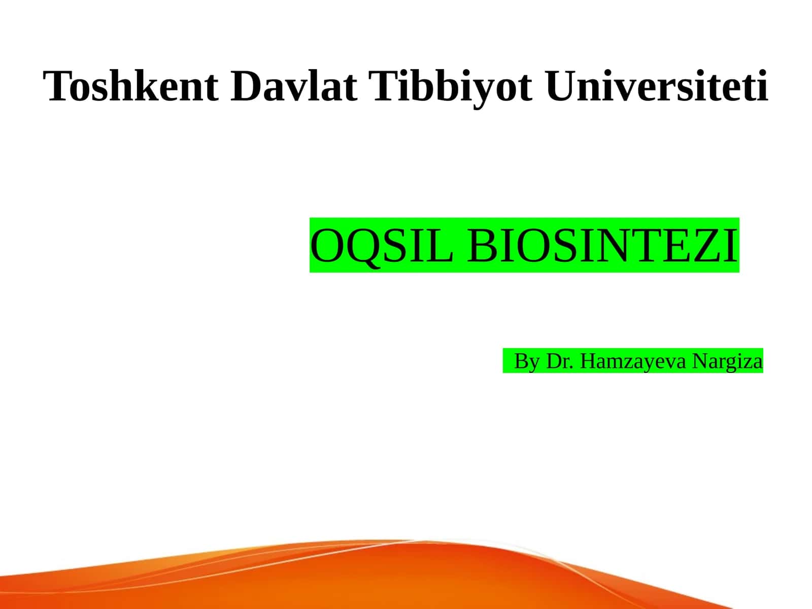 OQSIL BIOSINTEZI 1