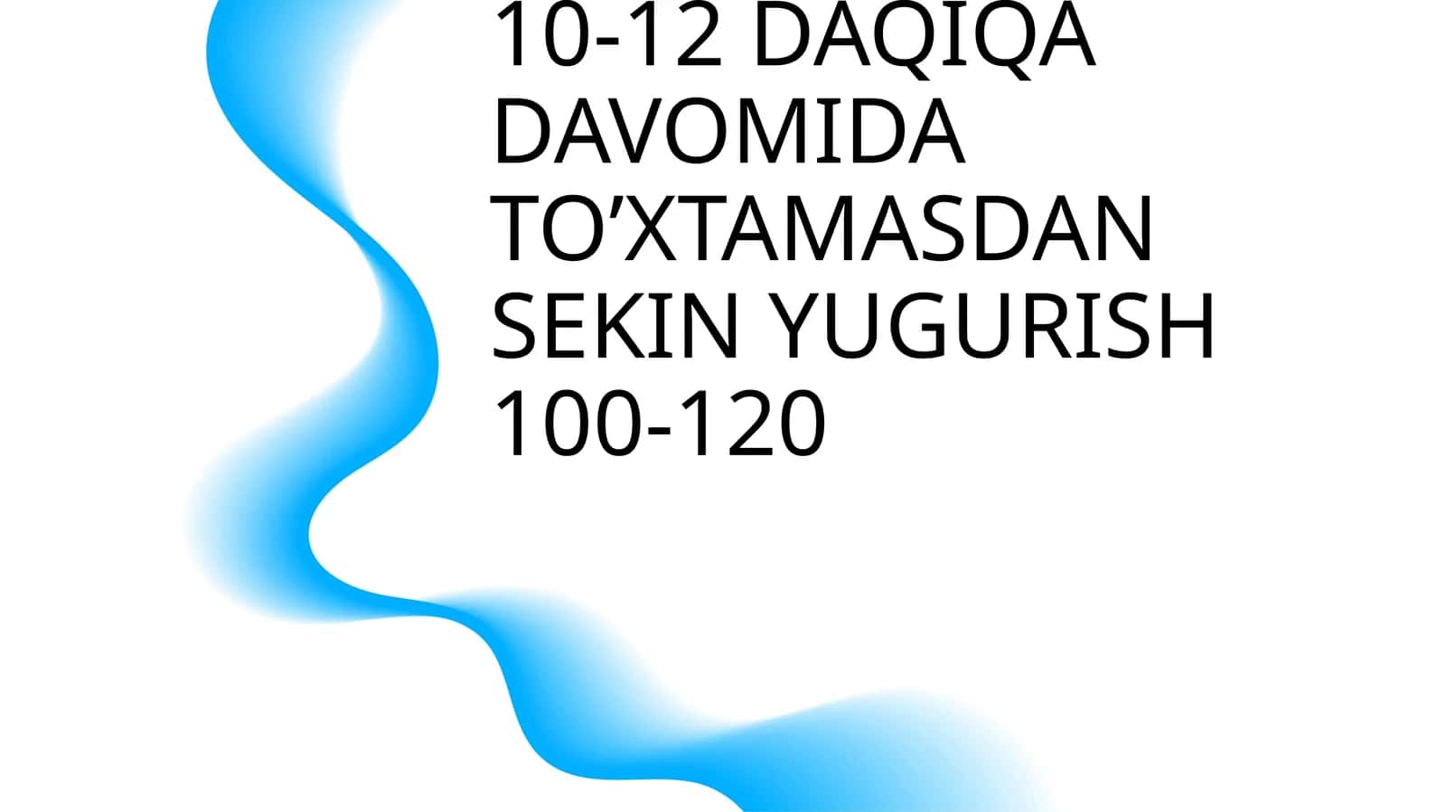 YENGIL ATLETIKA 10-12 DAQIQA DAVOMIDA TO’XTAMASDAN SEKIN YUGURISH 1