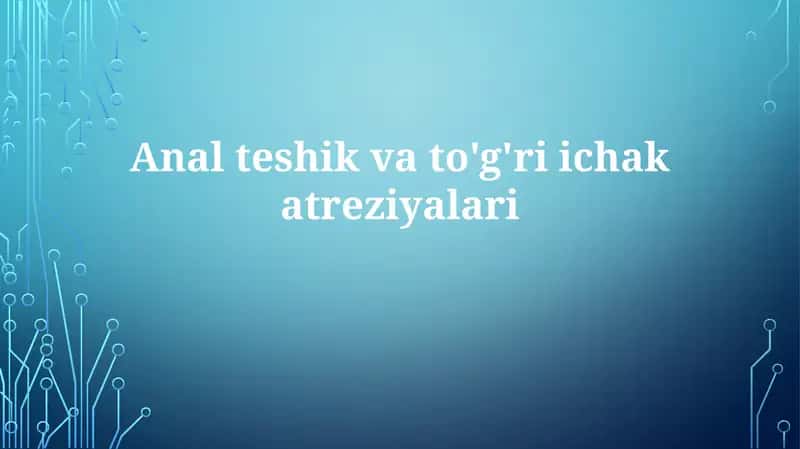 Analteshikvato'g'riichakatreziyalari 1