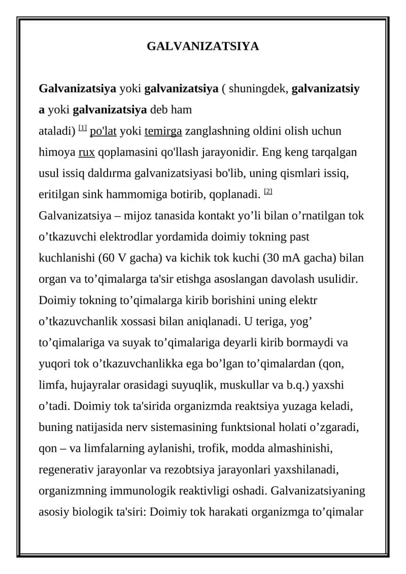 Galvanizatsiya 1