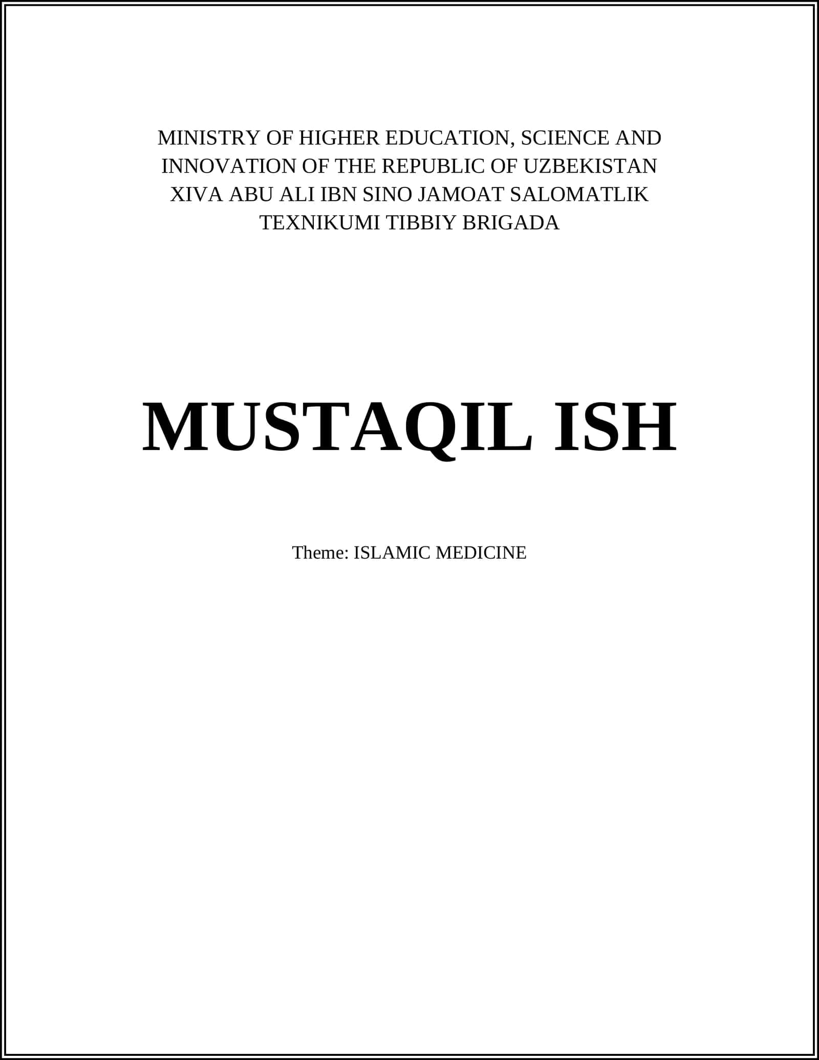 Prophetic Medicine (Tibb an-Nabawi) 1