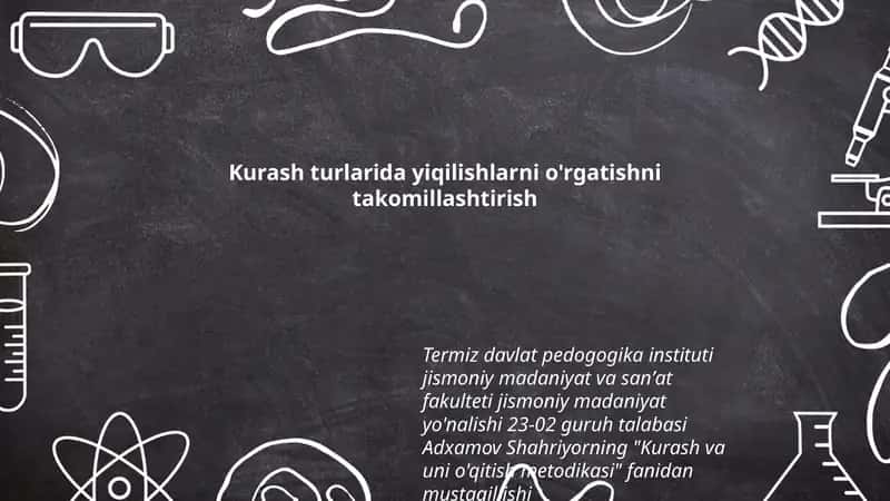 Kurash va uni o'qitish metodikasi 1