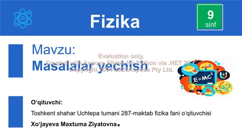 Issiqlik balansi tenglamasi 1